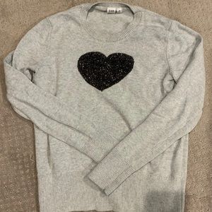New super soft sweater with sparkly heart.